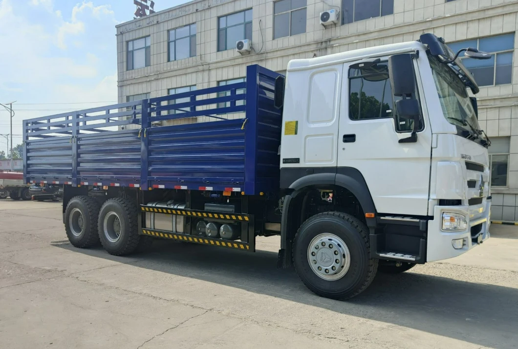 Sinotruck HOWO 371HP 30t Rhd Fence Truck Cargo Lorry Dolly Full Side Wall Board Fence Twist Cimc Lock Container CKD SKD Ethiopia Truck with Drawbar Trailer