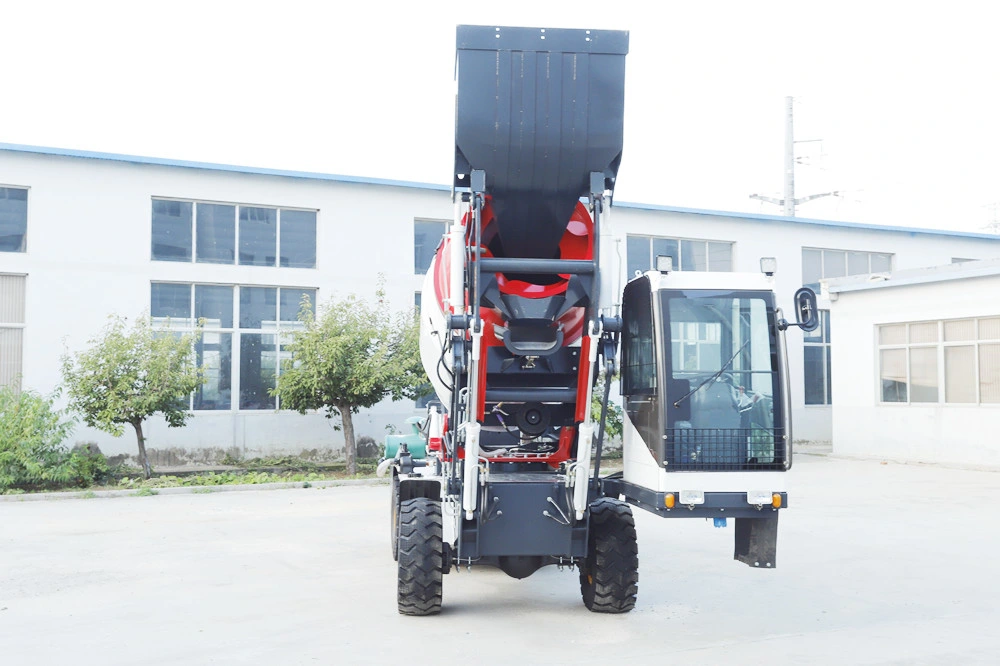 High Efficiency Self Propelled Mobile Concrete Mixer 4 Cubic Meter Per Batch Self Loading Concrete Mixer Truck