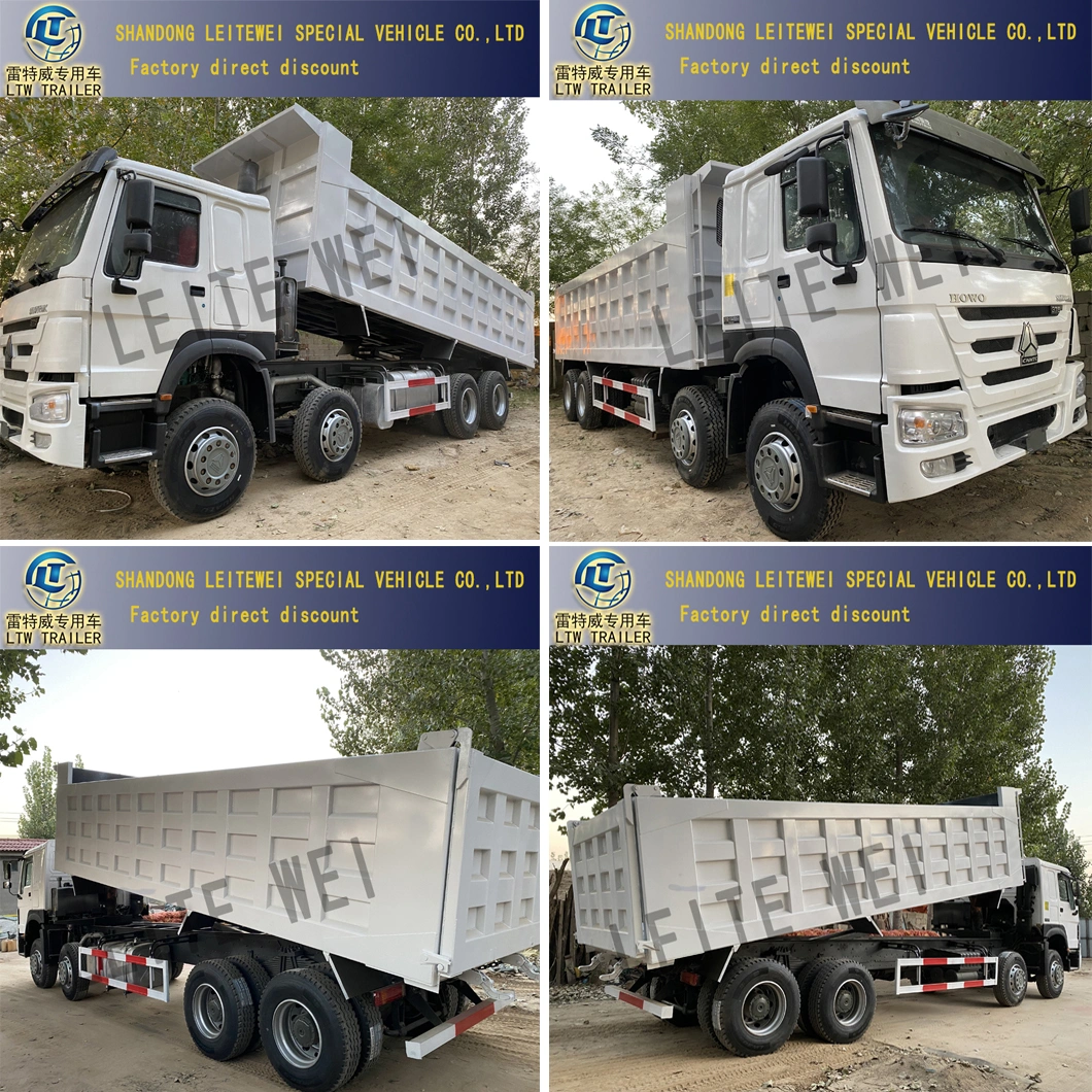 Sinotruk HOWO 371HP 6X4 Euro 2 Euro3 375HP 8X4 12wheel Rhd LHD 40ton 60ton Used Tipper Dump Truck