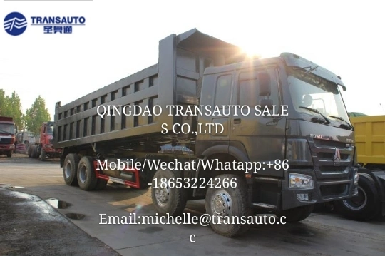 사용된 덤프 트럭을 기울이는 Sinotruk LHD/Rhd 12 바퀴 8X4 HOWO 덤프 트럭 티퍼 30t-50t