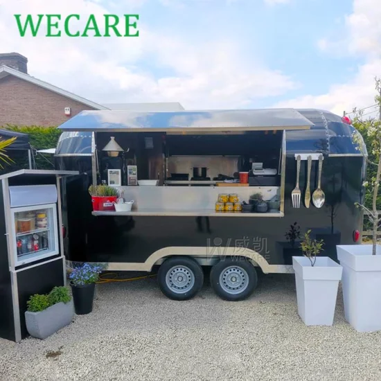 Wecare 스낵 식품 트레일러, 이동 식당차 트레일러, 길거리 음식 카트, EEC가 포함된 푸드 트럭