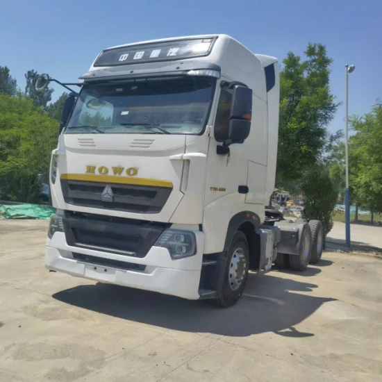 고품질 Sinotruk Howocng T7 트랙터 트럭 트랙터 트럭은 저렴한 가격에 판매되는 가스 트랙터 트럭을 사용했습니다.