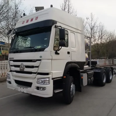 좋은 품질 HOWO 6X4 CNG 트랙터 턱, 420 HP Ng 트랙터 헤드