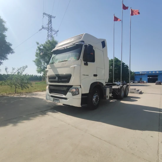 Sinotruk HOWO T7 CNG 트랙터 트럭 중고 CNG 가스 트랙터 트럭 저렴한 가격에 판매되는 중고 가스 트럭