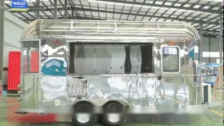 Oriental Shimao는 Airstream Mobile Street 패스트 푸드 전기 트럭을 사용하여 미니 아이스크림 핫도그 스낵 트럭을 판매했습니다.