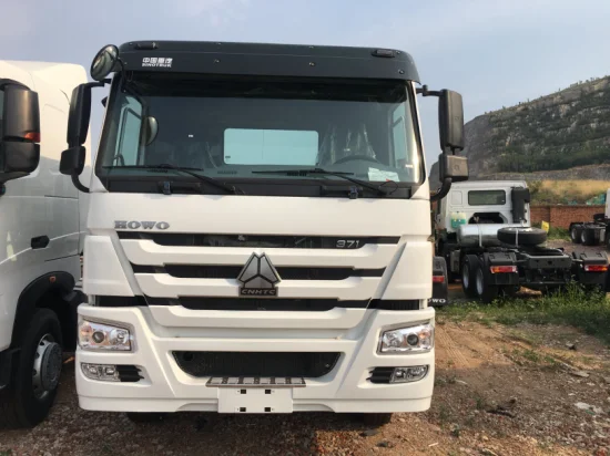 무거운 400hp 430hp 새로운 10 휠러 Weichai 엔진 50ton HOWO 트랙터 트럭