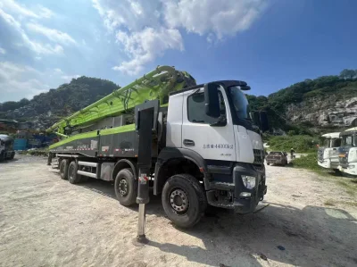 중고 건설 장비에 대한 좋은 가격의 뜨거운 판매, 2020 콘크리트 믹서 펌프 트럭 59m 줌 라이온 중국산