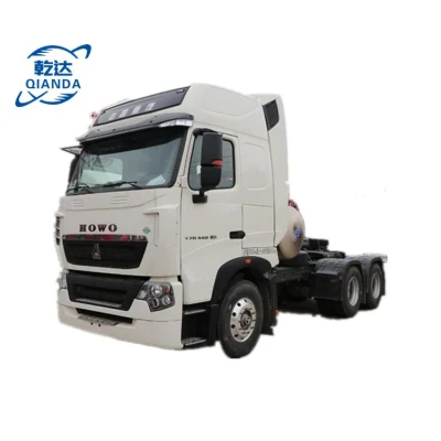 부티크 Sinotruk HOWO 6*4 CNG 트랙터 트럭 HOWO A7 T7 6*4 CNG 트랙터 트럭은 트랙터 트럭을 사용했습니다