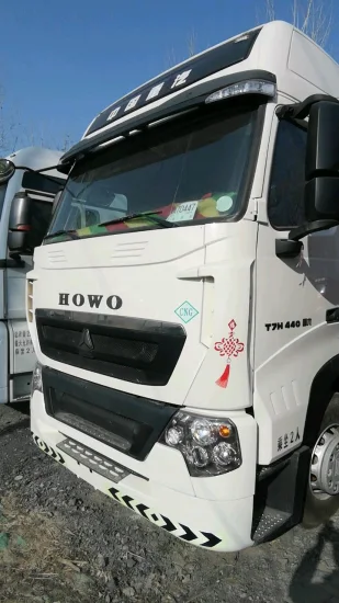 고품질 Sinotruk CNG A7 트랙터 트럭 420hp 트랙터 트럭은 저렴한 가격에 판매되는 가스 트랙터 트럭을 사용했습니다.